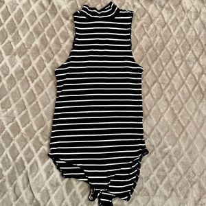 Striped bodysuit